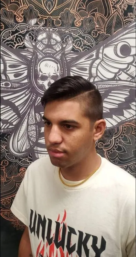 Men’s haircut and fade by Andrew Stylez Hair in Las Vegas