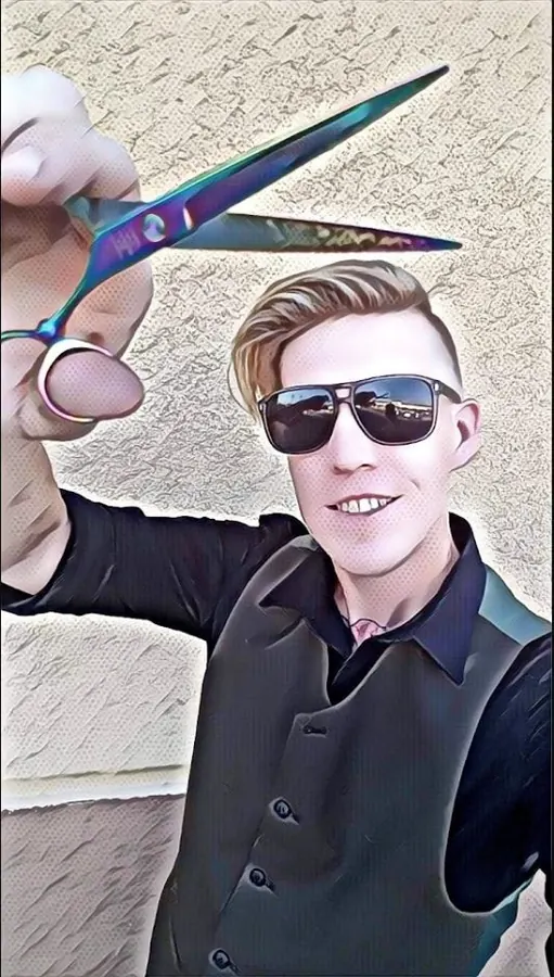 Men’s haircut and fade by Andrew Stylez Hair in Las Vegas