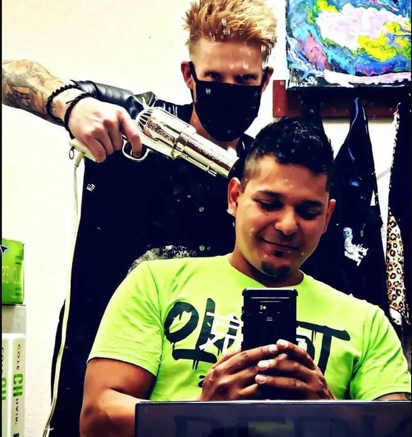Men’s haircut and fade by Andrew Stylez Hair in Las Vegas